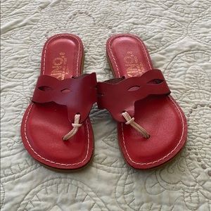 Red Kino Sandals